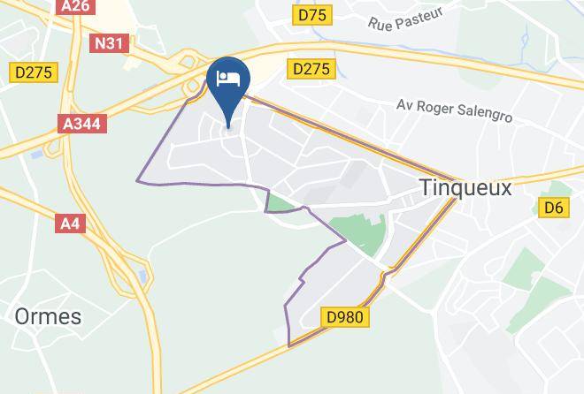 Marne - Hotel F1 Reims Tinqueux Maps