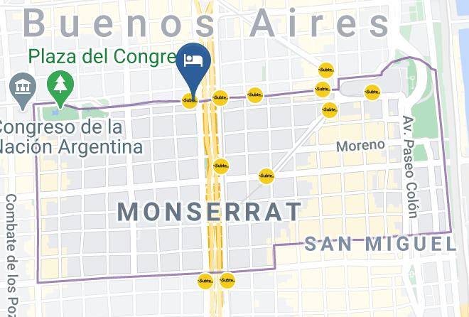 Autonomous City Of Buenos Aires - Hotel Reina Maps