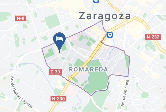 Zaragoza - Hotel Reina Petronila Zaragoza Maps
