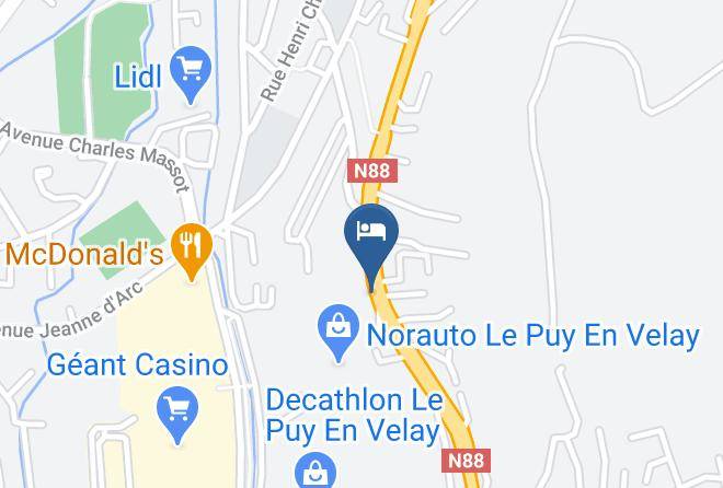 Haute Loire - Hotel Relais Du Val Vert Maps