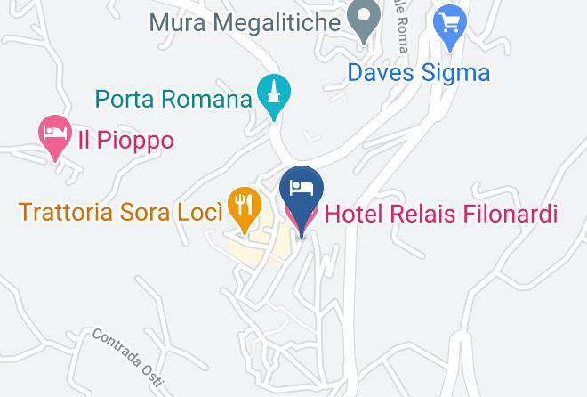 Frosinone - Hotel Relais Filonardi Maps