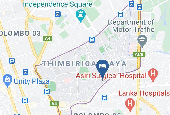 Colombo - Hotel Relax On Torrington Maps