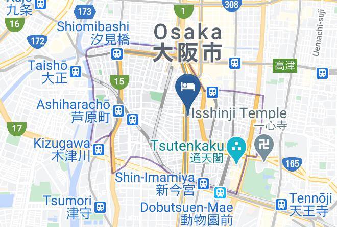 Osaka City Naniwa Ward - Hotel Relief Namba Daikokucho Maps