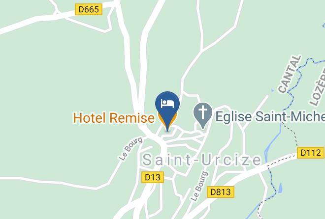 Cantal - Hotel Remise Maps