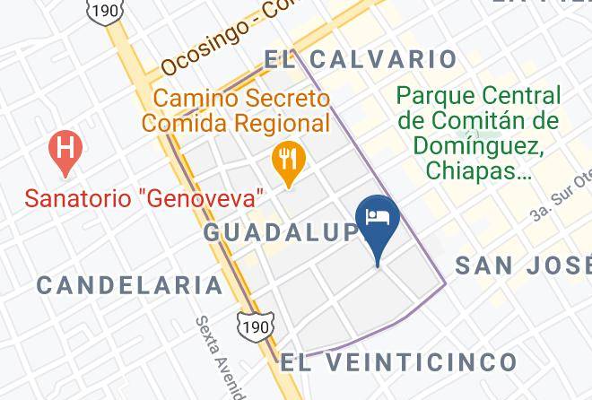 Comitan De Dominguez - Hotel Renacimiento Maps