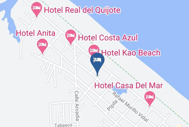 Tecolutla - Hotel Renacimiento Maps