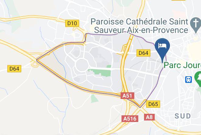 Bouches Du Rhone - Hotel Renaissance Aix En Provence Maps