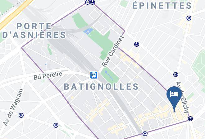 Paris - Hotel Rendez Vous Batignolles Maps