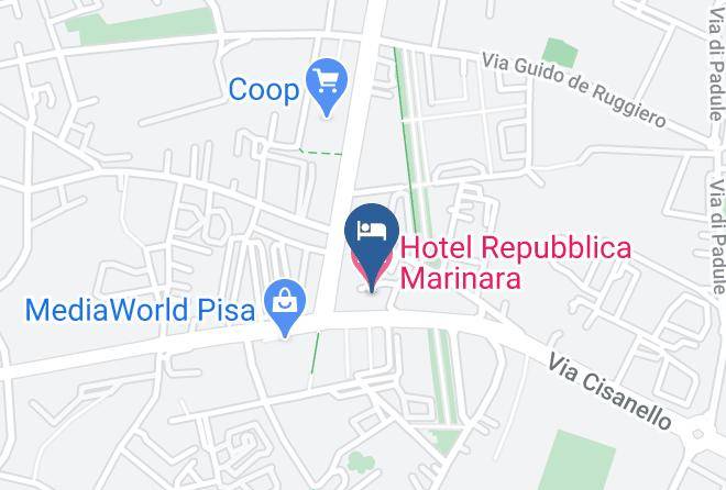Pisa - Hotel Repubblica Marinara Maps