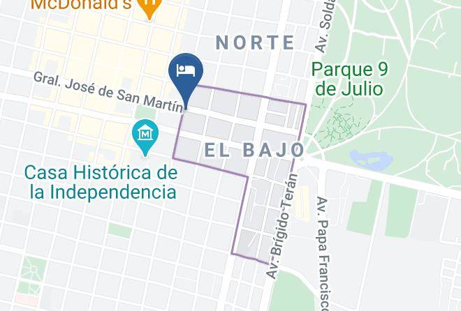 Tucuman City - Hotel Republica Maps