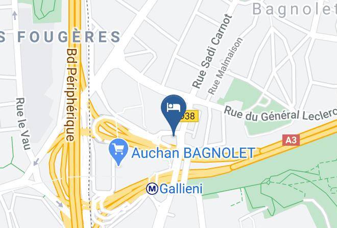 Hotel Reseda Paris Porte De Bagnolet Map