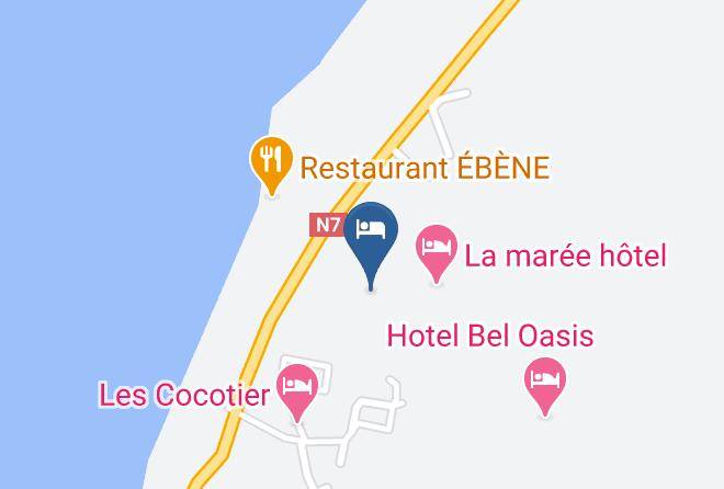 Hotel Residence Bethel Map - Sud - Ocean