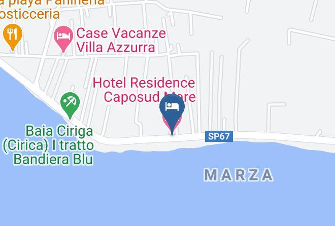 Hotel Residence Caposud Mare Map
