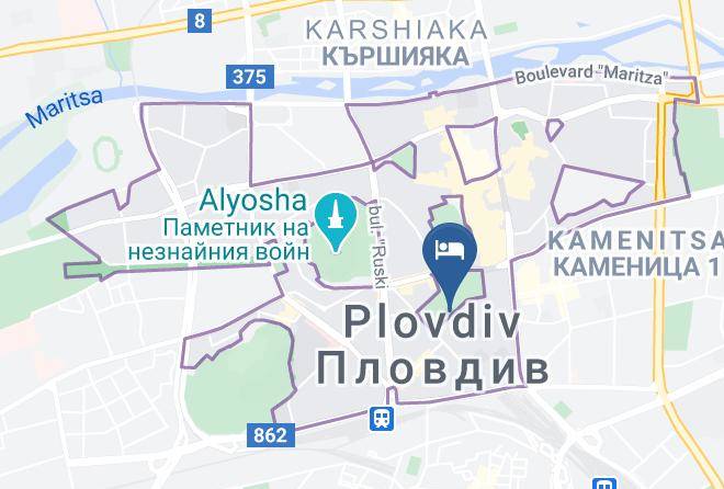 Plovdiv - Hotel Residence City Garden Maps