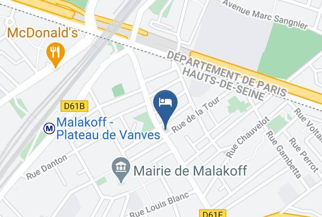 Hauts De Seine - Hotel Residence De La Tour Maps