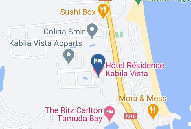 Tangier Tetouan - Hotel Residence Kabila Vista Maps