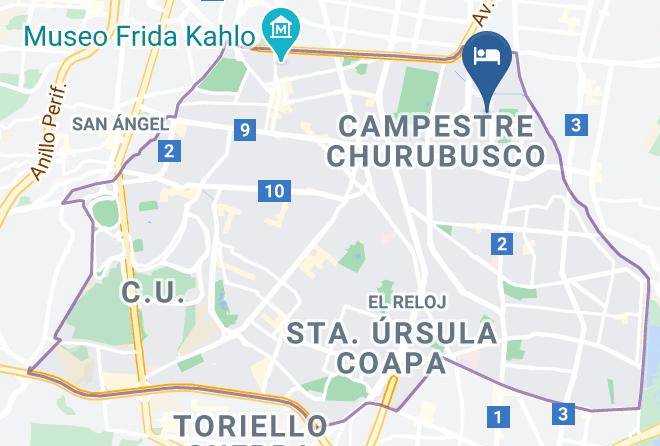 Coyoacan - Hotel Residence Las Trojes Cdmx Hospedaje Y Desayuno Maps