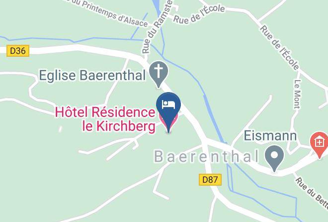 Hotel Residence Le Kirchberg Map