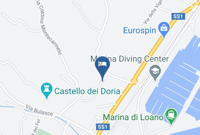 Hotel Residence Mirafiori Map