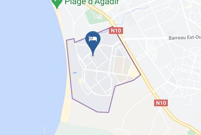 Agadir - Hotel Residence Rihab Maps
