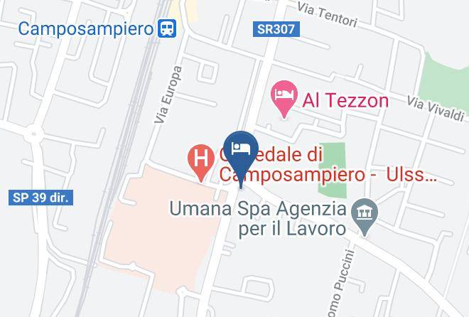 Padua - Albergo Residence Roma Maps