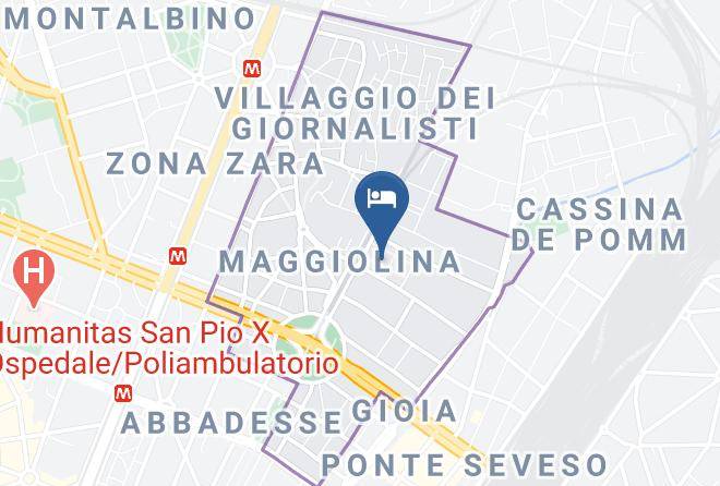 Milan - Hotel Residence Studio Inn Centrale Maps