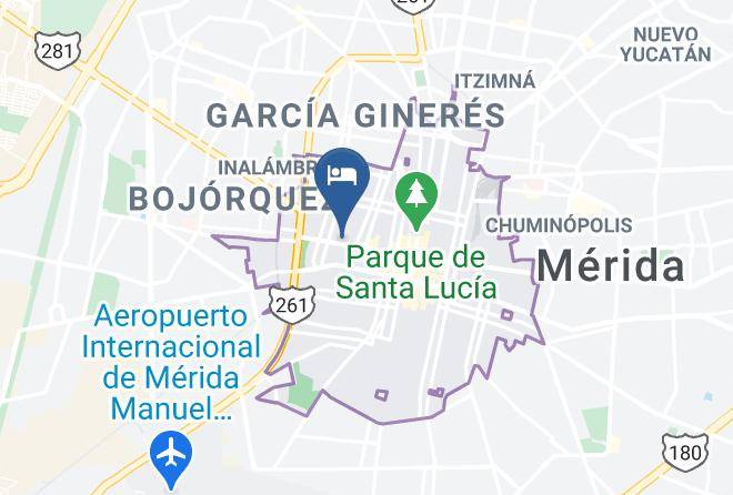 Merida - Hotel Residencial Maps