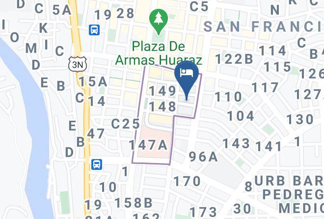 Huaraz - Hotel Residencial Ng Maps