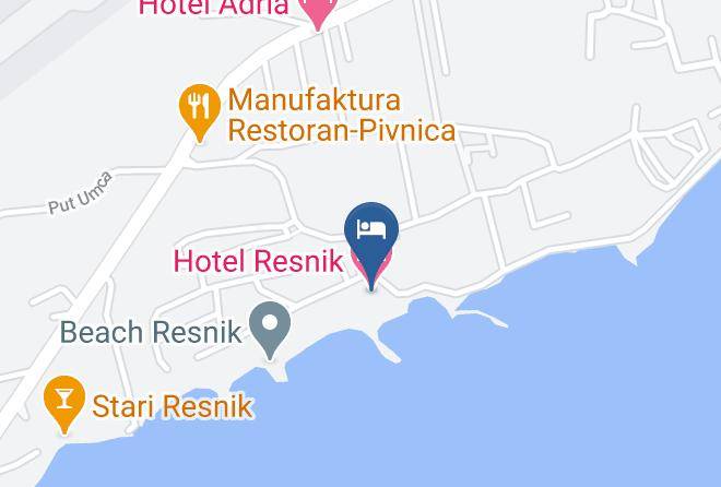 Kastela - Hotel Resnik Maps