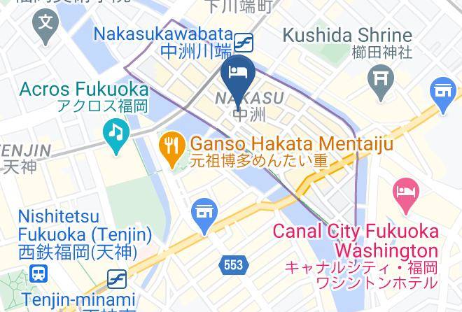 Fukuoka City Hakata Ward - Hotel Resol Hakata Maps