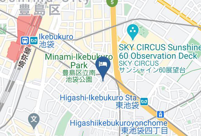 Toshima Ward - Hotel Resol Ikebukuro Maps