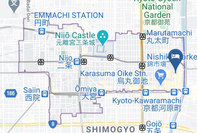 Hotel Resol Kyoto Kawaramachi Sanjo Map