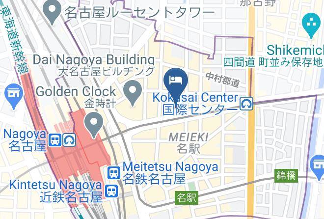 Nagoya City Nakamura Ward - Hotel Resol Nagoya Maps