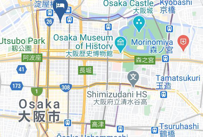 Hotel Resol Trinity Osaka Map