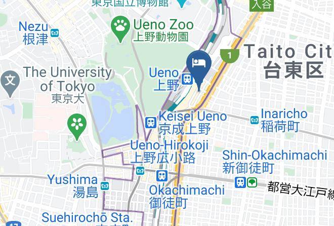 Taito Ward - Hotel Resol Ueno Maps
