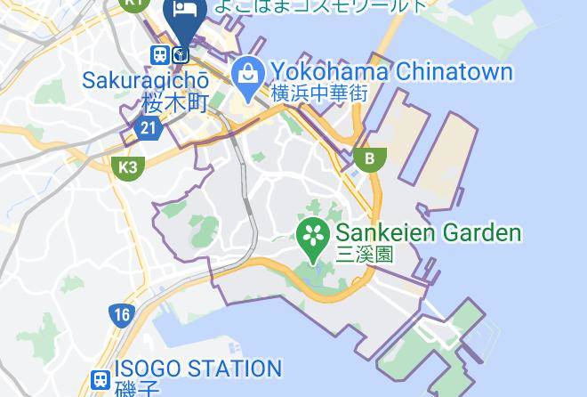 Yokohama City Naka Ward - Hotel Resol Yokohama Sakuragicyo Maps