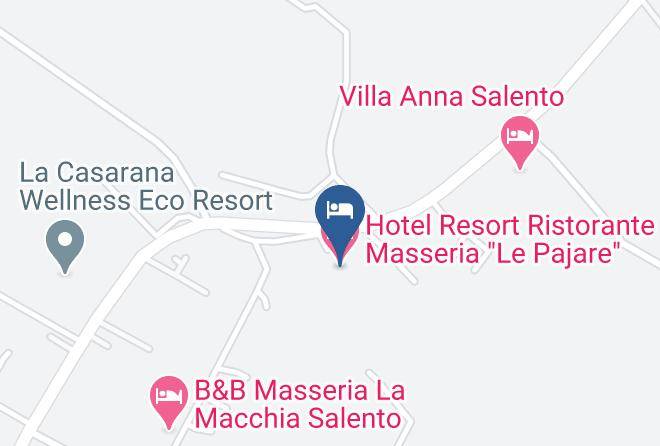 Lecce - Hotel Resort Ristorante Masseria Le Pajare Maps
