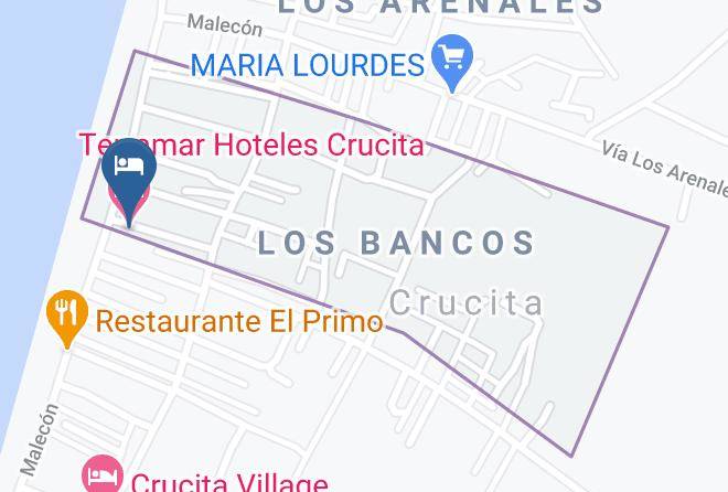Terramar Hoteles Crucita Map