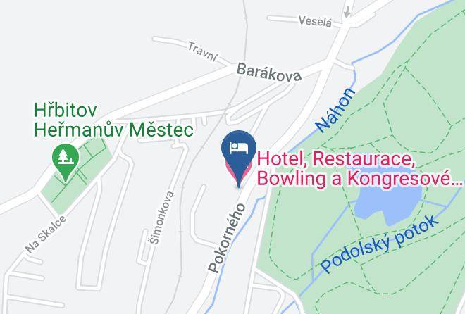 Chrudim - Hotel Restaurace Bowling A Kongresove Centrum Marina Maps