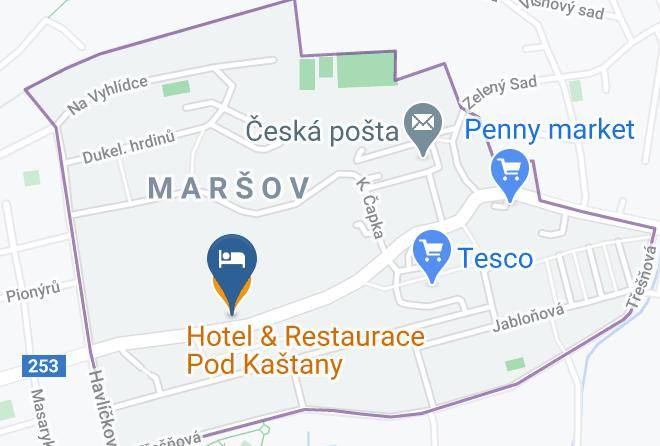 Teplitz - Hotel & Restaurace Pod Kastany Maps
