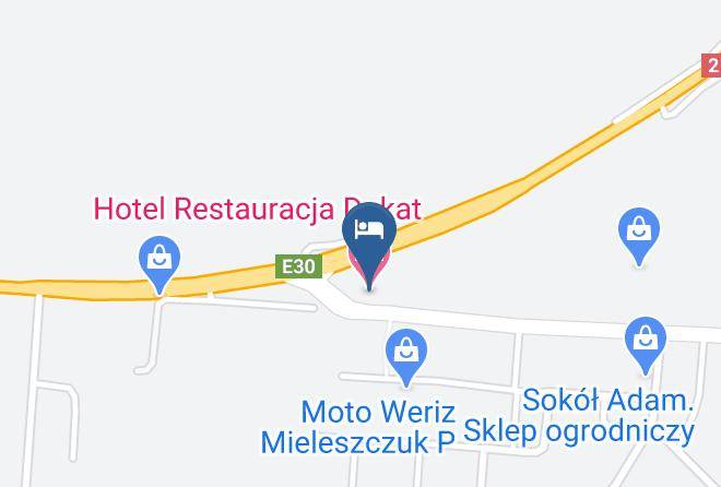 Biala Podlaska - Hotel Restauracja Dukat Maps