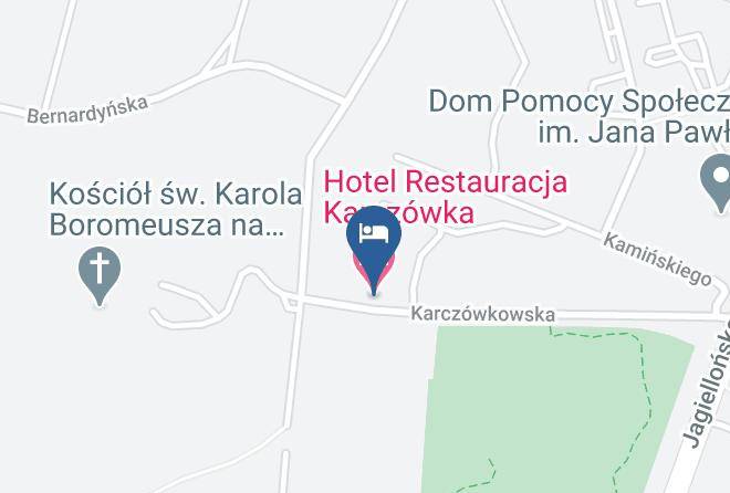 Kielce - Hotel Restauracja Karczowka Maps