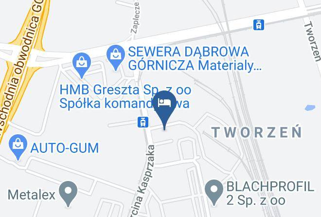 Dabrowa Gornicza - Hotel Restauracja Malta Maps