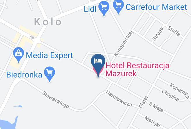 Kolski - Hotel Restauracja Mazurek Maps