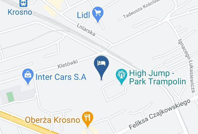 Krosno - Hotel Restauracja Twist Maps