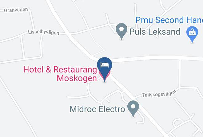 Leksand - Hotel & Restaurang Moskogen Maps