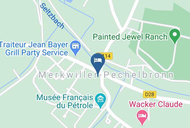 Bas Rhin - Hotel Restaurant A L'etoile Merkwiller Pechelbronn Maps
