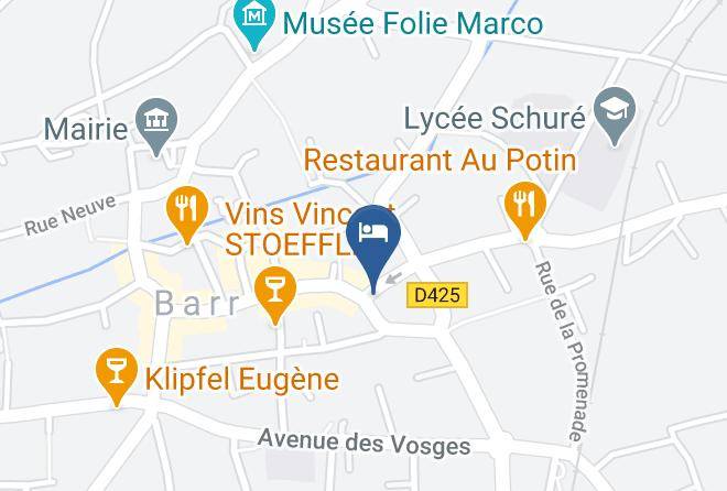 Bas Rhin - Restaurant Maison Rouge Barr Maps