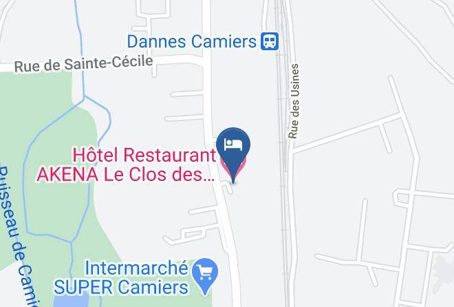 Hotel Restaurant Akena Le Clos Des Cedres Camiers Map