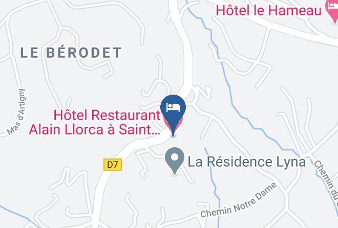 Maritime Alps - Hotel Restaurant Alain Llorca A Saint Paul De Vence Maps